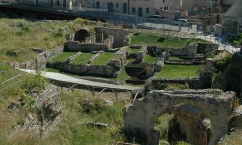 Una delle aree dell'anfiteatro oggetto del progetto ArcheoGarden